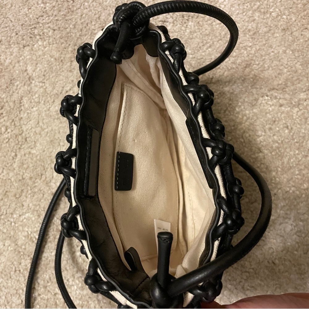 Madewell The Knotted Leather Crossbody Bag True Black - Picture 5 of 5
